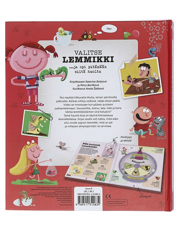 Valitse lemmikki : ... ja opi pitämään siitä huolta - Belejová, Katarina - Lastenkirjat - 10105416751 - 1
