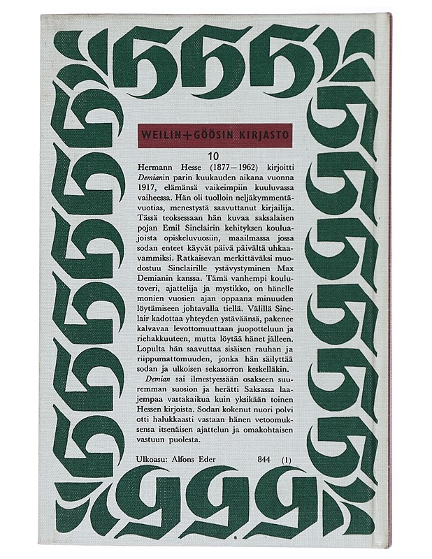 Demian - Hesse, Hermann - Romaanit ja novellit - 10105416781 - 1