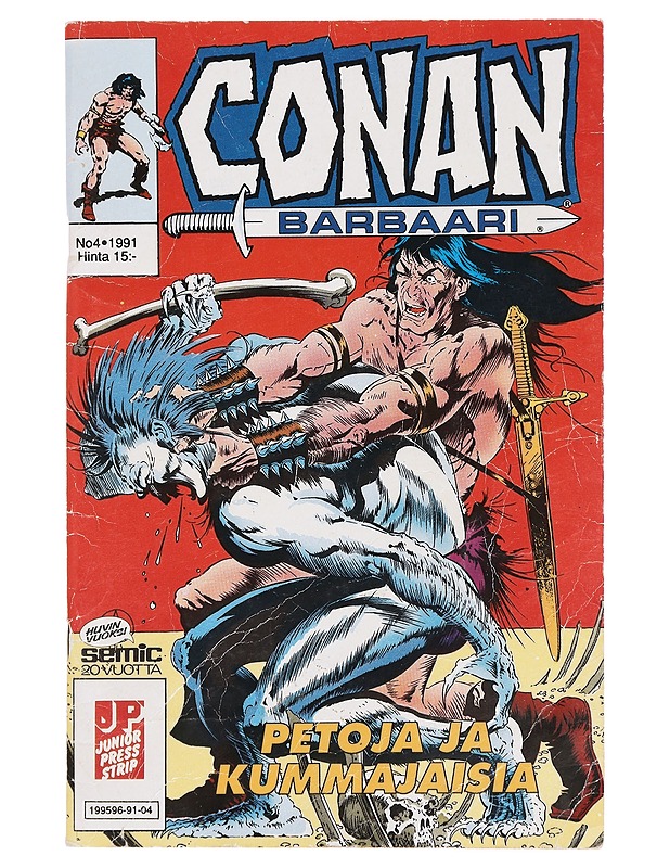 CONAN Barbaari No. 4, 1991 Petoja ja kummajaisia - Sarjakuvat - 10105416791 - 0