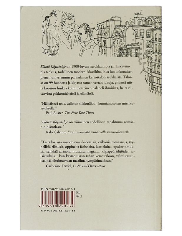 Elämä : käyttöohje : romaaneja - Perec, Georges - Tietokirjat ja oppaat - 10105416790 - 1