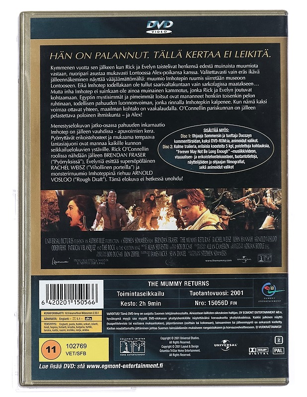 The Mummy returns - DVD - DVD-elokuvat - 10105416833 - 1