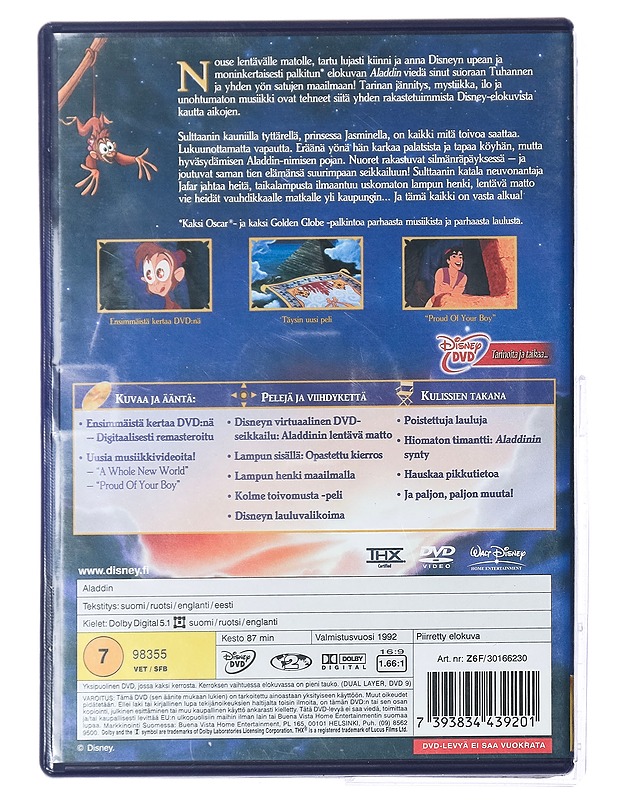 Aladdin - DVD - DVD-elokuvat - 10105416877 - 1