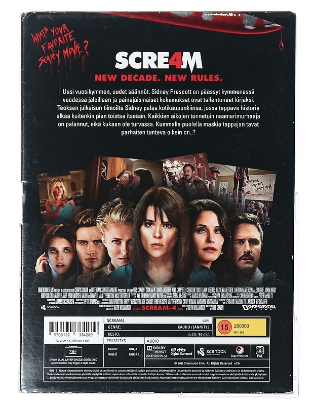 Scream 4 - DVD - DVD-elokuvat - 10105416888 - 1