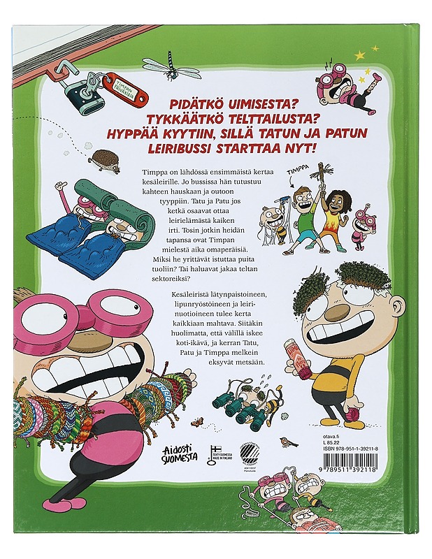 Tatu ja Patu kesäleirillä - Havukainen, Aino - Lastenkirjat - 10105416916 - 1