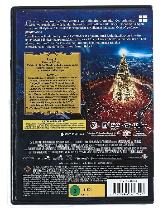 Napapiirin Pikajuna - DVD - Joulutuotteet - 10105416920 - 1