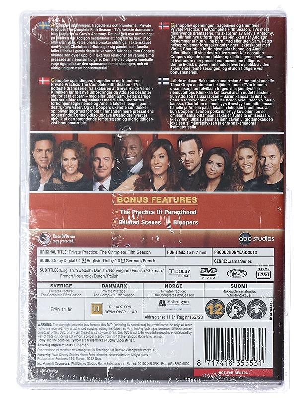 Private Practice: 5. kausi - DVD - DVD-elokuvat - 10105416985 - 1