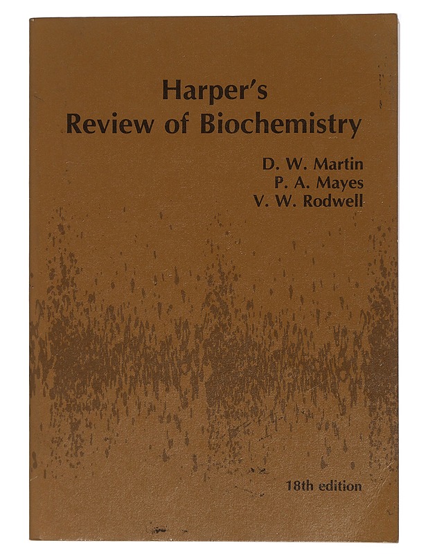 Harper's Review of Biochemistry 18th edition - D. W. Martin, P. A. Mayes, V. W. Rodwell - Tietokirjat ja oppaat - 10105417040 - 0