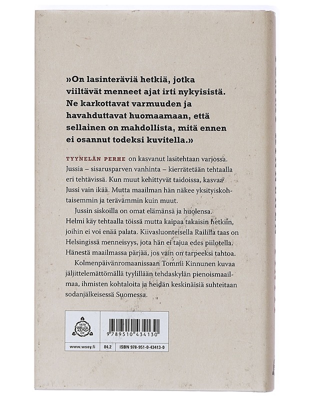 Pintti : kolmenpäivänromaani - Tommi Kinnunen - Romaanit ja novellit - 10105417141 - 1