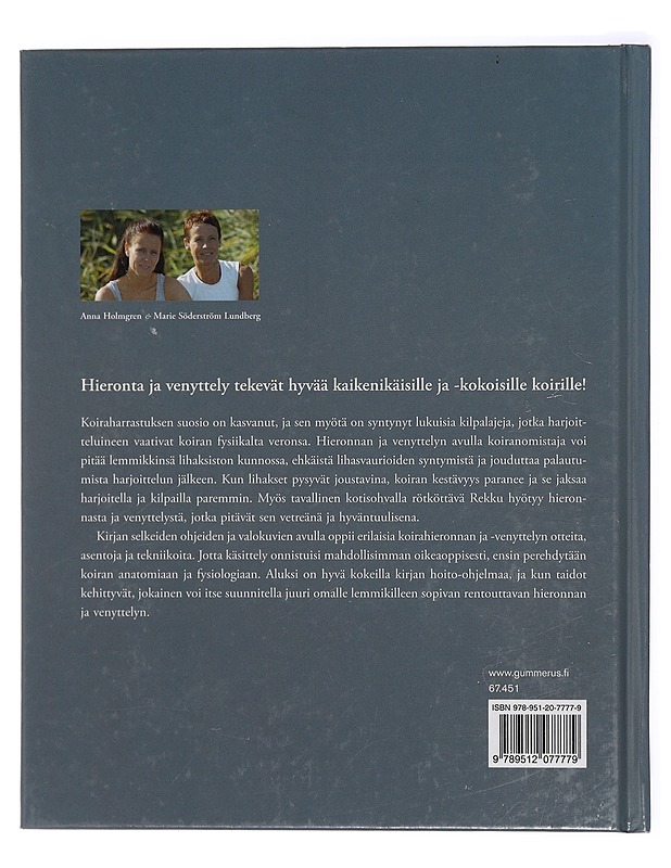 Lepoa tassuille : koiran hieronta ja venyttely - Anna Holmgren, Marie Söderström Lundberg - Tietokirjat ja oppaat - 10105417159 - 1