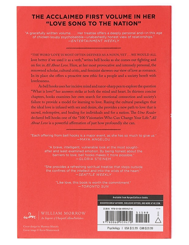 All About Love : New Visions - Bell Hooks - Tietokirjat - 10105417169 - 1