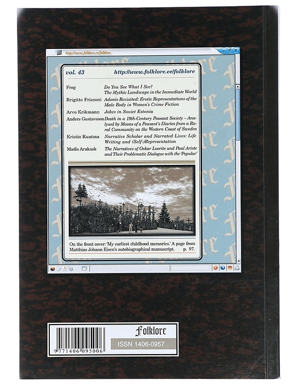 Folklore . Electronic Journal of Folklore. Do you see what I see? - Tietokirjat ja oppaat - 10105417232 - 1