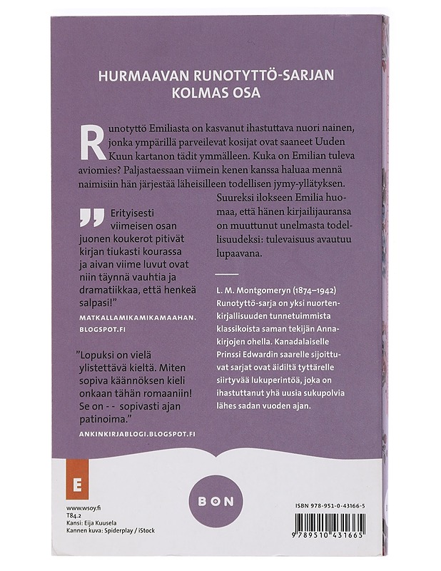 Runotyttö etsii tähteään - Montgomery, L. M. - Romaanit ja novellit - 10105417368 - 1