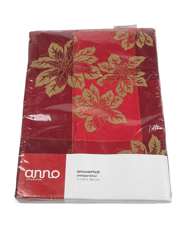 ANNO sivuverho, 90 x 180 cm, 2 kpl - Joulutuotteet - 10105417497 - 0