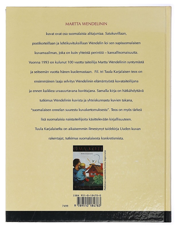 Ikuinen sunnuntai Martta Wendelinin kuvien maailma - Tuula Karjalainen - Taide- ja kulttuurikirjat - 10105417549 - 1