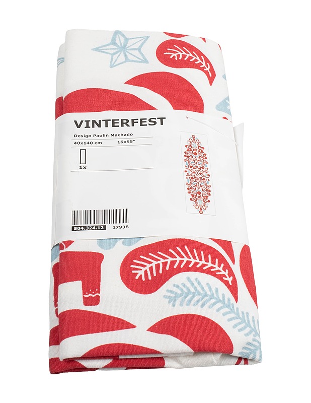 IKEA Vinterfest kaitaliina, 40 x 140 cm - Joulutuotteet - 10105417546 - 0