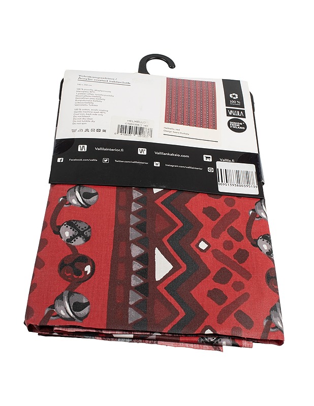 VALLILA Helikello vahakangasliina, 140 x 250 cm - Joulutuotteet - 10105417555 - 1