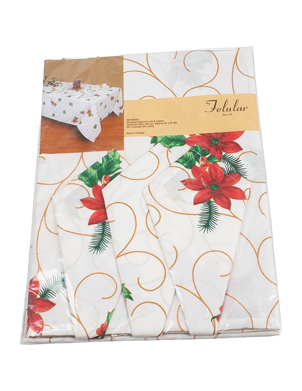 FELULAR pöytäliina ja 6 lautasliinaa - Joulutuotteet - 10105417558 - 0