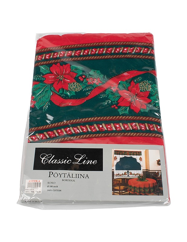 CLASSIC LINE Joulutähti pyöreä pöytäliina, 180 cm - Joulutuotteet - 10105417568 - 0