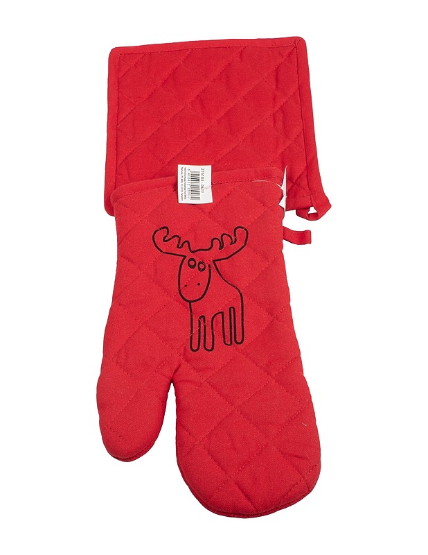 Hirvi patalappu ja patakinnas - Joulutuotteet - 10105417584 - 0