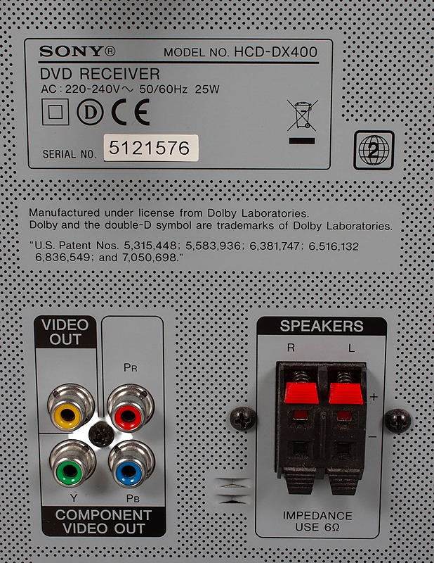 SONY DVD-soitin/äänenvahvistin - Audio - 10105417624 - 2