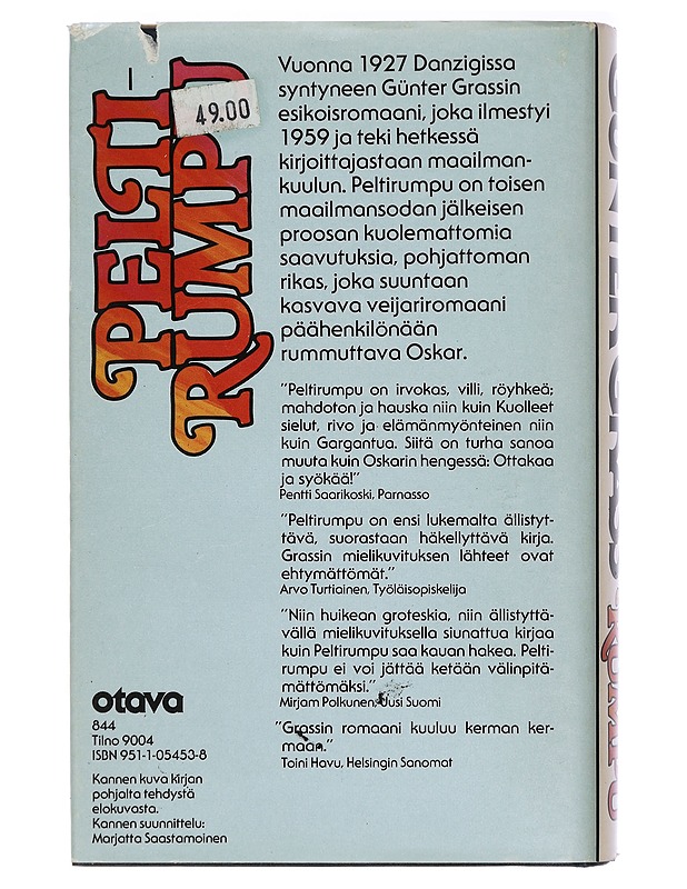 Peltirumpu - Grass, Günter - Romaanit ja novellit - 10105417681 - 1