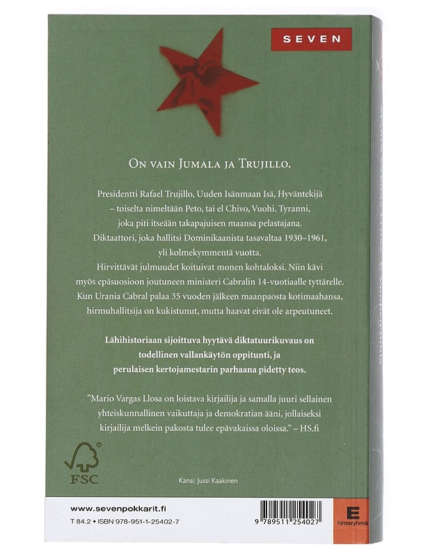 Vuohen juhla - Vargas Llosa, Mario - Romaanit ja novellit - 10105417687 - 1