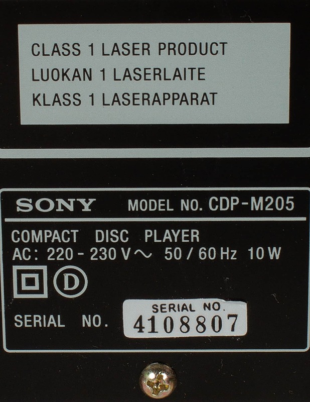 SONY CD-soitin - Audio - 10105417698 - 2