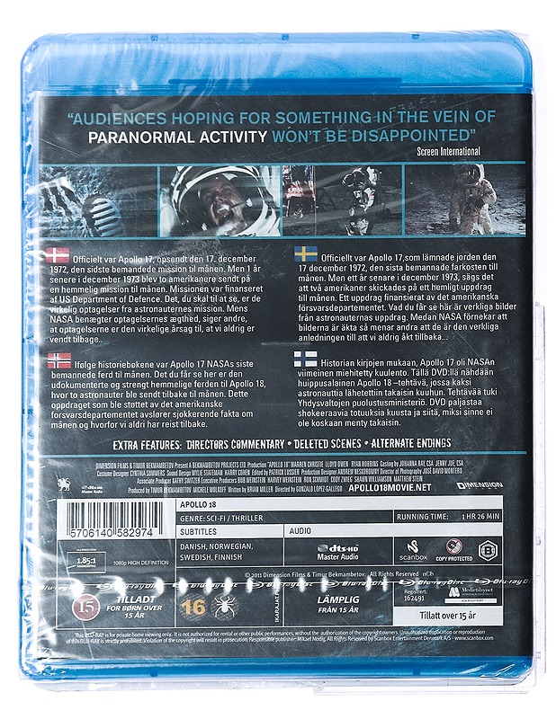 Apollo 18 - Blu-ray - Blu-ray-levyt - 10105417735 - 1