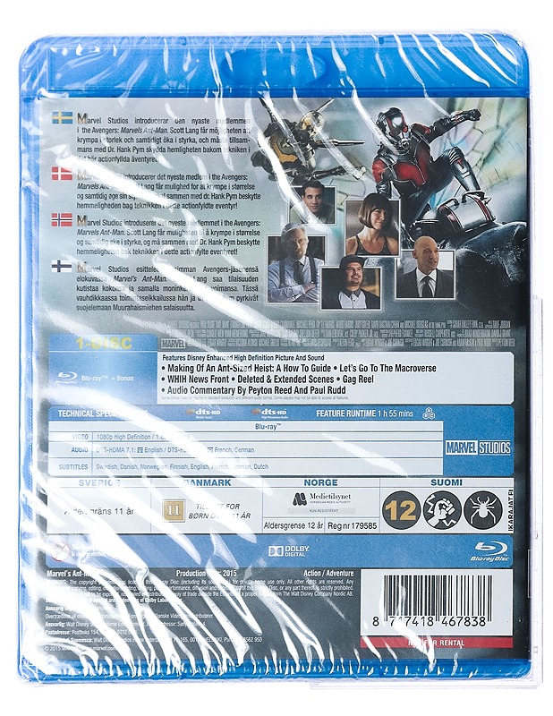 Ant-Man - Blu-ray - Blu-ray-levyt - 10105417748 - 1