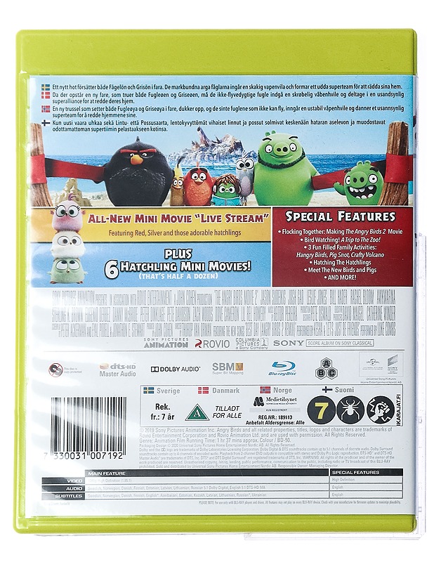 The Angry Birds Movie 2 - Blu-ray - Blu-ray-levyt - 10105417752 - 1