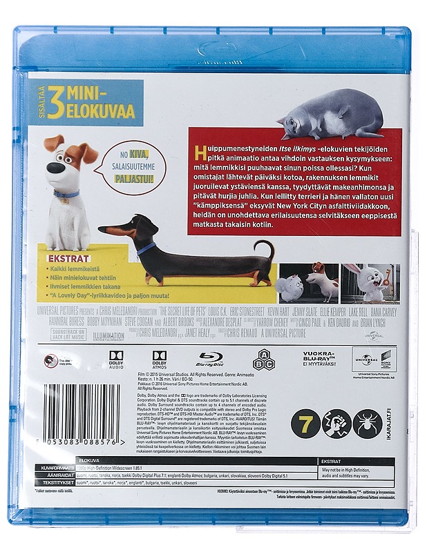 Lemmikkien salainen elämä  -Blu-ray - Blu-ray-levyt - 10105417759 - 1