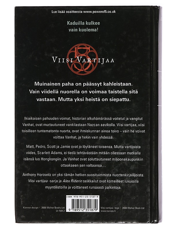 Viisi vartijaa. Neljäs kirja, Nekropolis - Horowitz, Anthony - Romaanit ja novellit - 10105417787 - 1