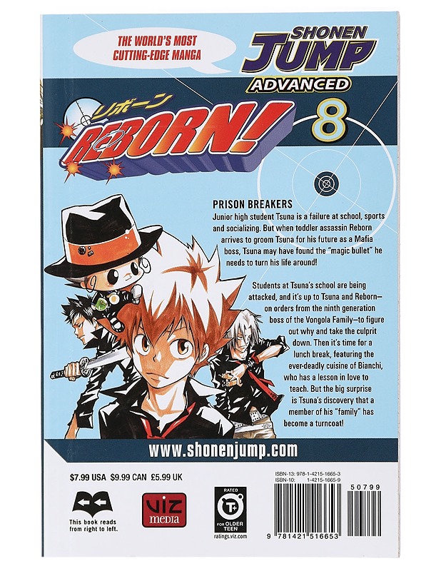 Reborn! : Vol 8 : Shonen Jump Advanced - Akira Amano  - Sarjakuvat - 10105417816 - 1