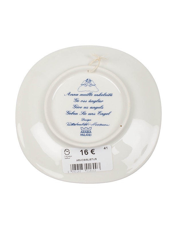 ARABIA Anna meille enkeleitä seinälautanen - Designsuosikit - 10105417819 - 1
