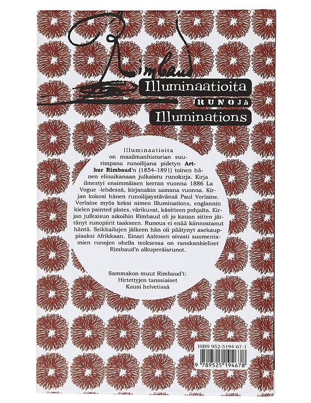 ILLUMINAATIOITA : RUNOJA ; ILLUMINATIONS - RIMBAUD, ARTHUR - Romaanit ja novellit - 10105417834 - 1