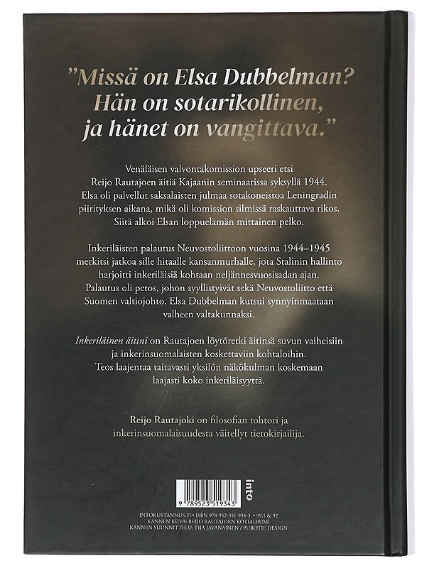Inkeriläinen äitini : pelon täyttämä elämä - Reijo Rautajoki - Elämäkerrat ja muistelmat - 10105417864 - 1