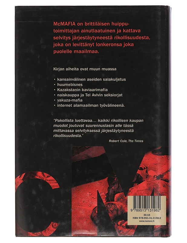 McMafia : matka kansainväliseen alamaailmaan - Glenny, Misha - Tietokirjat ja oppaat - 10105417933 - 1