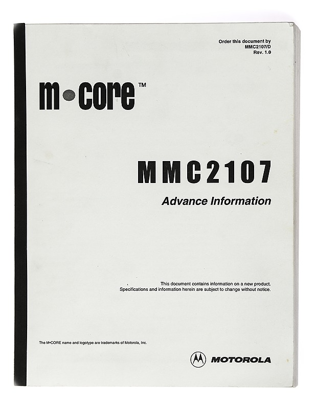 M·CORE MMC2107 Advance information - Tietokirjat ja oppaat - 10105417949 - 0