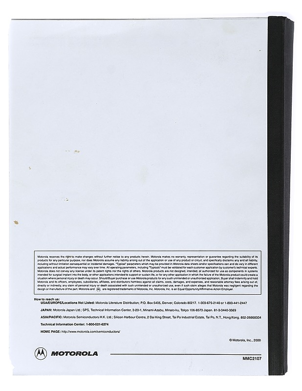 M·CORE MMC2107 Advance information - Tietokirjat ja oppaat - 10105417949 - 1