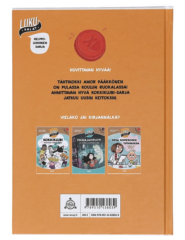 Kokkiklubi : amorin apulaiset - Miina Supinen, Anni Nykänen - Lastenkirjat - 10105418018 - 1