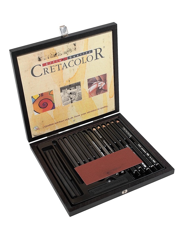 CRETACOLOR hiilisetti, 18 osaa - Askartelu - 10105418134 - 0