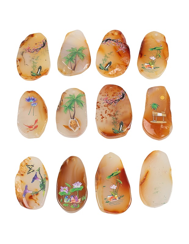 Agaattiamuletti siirtokuvalla, 1 kpl - 1 pussi - Askartelu - 10105418162 - 0