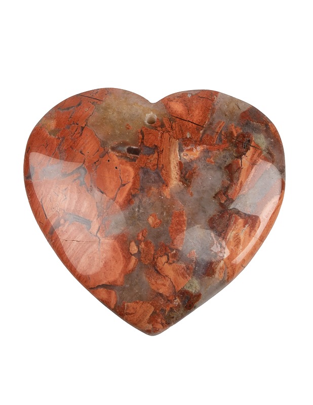 Sydämenmuotoinen jaspis amuletti - Askartelu - 10105418188 - 0