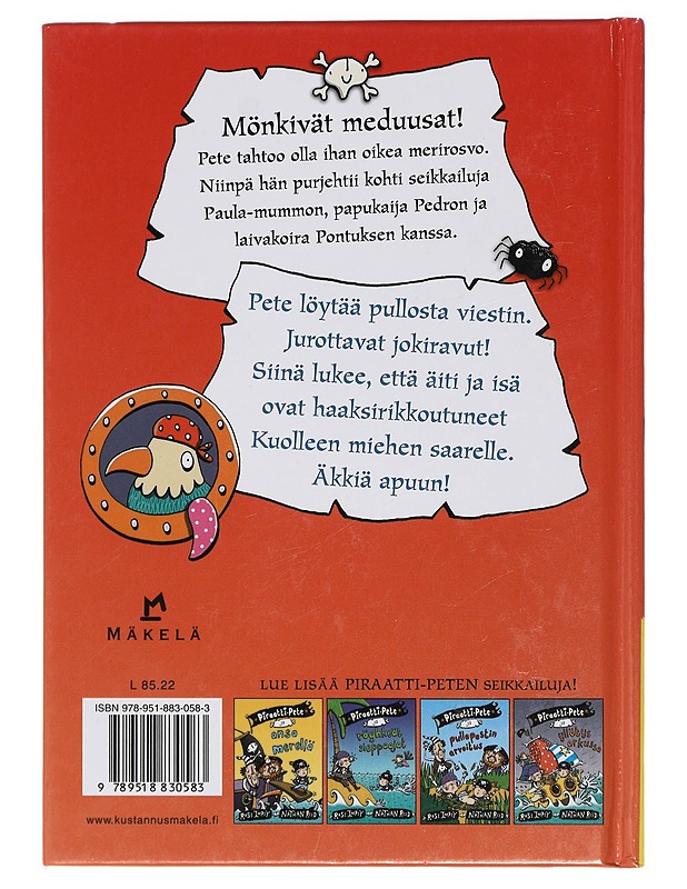 Piraatti-Pete ja pullopostin arvoitus - Impey, Rose - Lastenkirjat - 10105418202 - 1