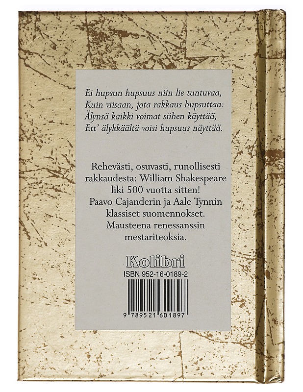 Shakespeare lemmestä - Shakespeare, William - Romaanit ja novellit - 10105418256 - 1