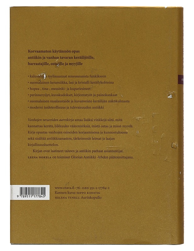 Vanhojen tavaroiden aarrekirja - Nokela, Leena - Tietokirjat ja oppaat - 10105418300 - 1