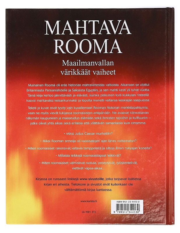 Mahtava Rooma : maailmanvallan värikkäät vaiheet - Fiona Chandler, Sam Taplin, Jane Bingham - Historiakirjat - 10105418309 - 1
