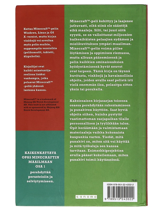 Kaikenkattava opas Minecraftin maailmaan. Osa 2, Rakentaminen ja punakivi - Clark, James H. - Harrastekirjat - 10105418320 - 1