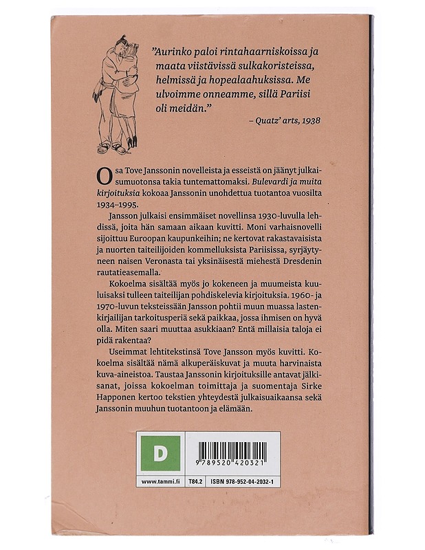 Bulevardi ja Muita Kirjoituksia - Jansson, Tove - Romaanit ja novellit - 10105418343 - 1
