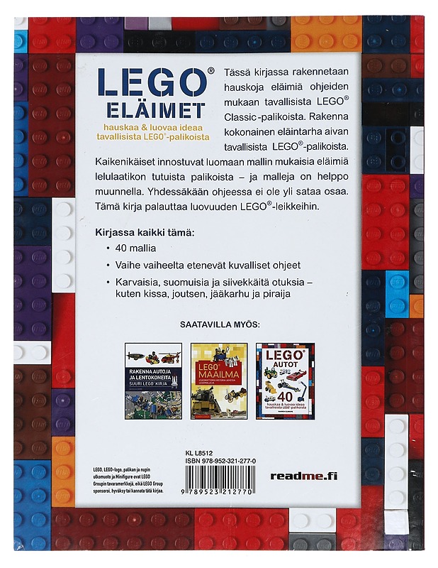 Lego® eläimet : hauskoja ja luovia ideoita tavallisista Lego® -palikoista - Elsmore, Warren - Lastenkirjat - 10105418346 - 1